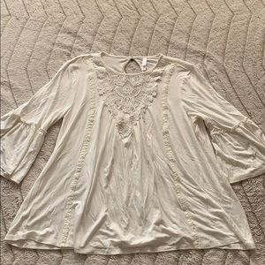 Cream lace blouse